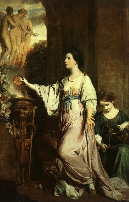 Sir Joshua Reynolds Lady Sarah Bunbury Sacrificing to the Graces China oil painting art